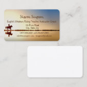 Carte De Visite Entraîneur Anglais Western Riding Instructeur (Devant / Derrière)