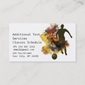 Carte De Visite Entraîneur courant de joueur de passage de (Dos)