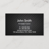 Carte De Visite Entraîneur créatif Flamme Metal Fitness (Dos)