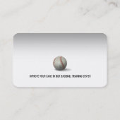 Carte De Visite Entraîneur de baseball | Formateur (Dos)