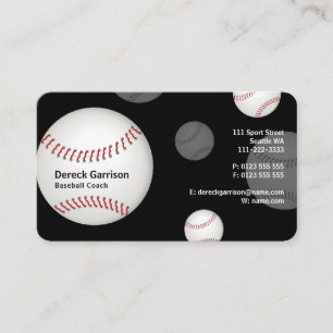Carte De Visite Entraîneur de baseball Professionnel