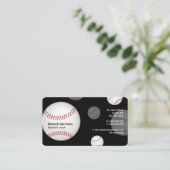 Carte De Visite Entraîneur de baseball | Professionnel (Debout devant)