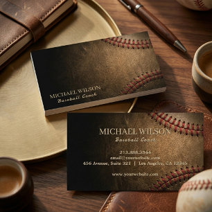 Carte De Visite Entraîneur de baseball vintage   Entraîneur de spo