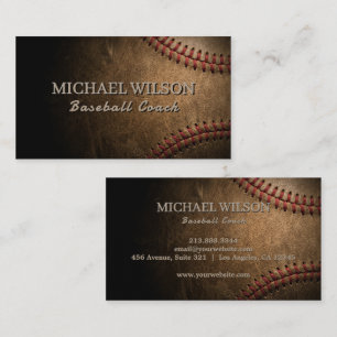 Carte De Visite Entraîneur de baseball vintage   Entraîneur de spo