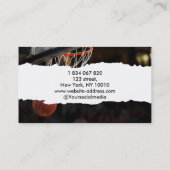 Carte De Visite Entraîneur de basket-ball (Dos)