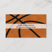 Carte De Visite Entraîneur de basket-ball (Dos)
