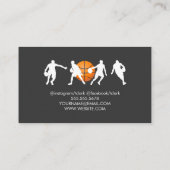 Carte De Visite Entraîneur de basket-ball (Dos)