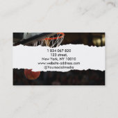 Carte De Visite Entraîneur de basket-ball (Dos)