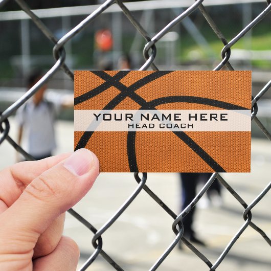 Carte De Visite Entraîneur de basket-ball
