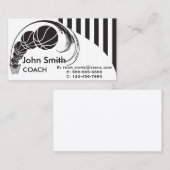 Carte De Visite Entraîneur de basket-ball (Devant / Derrière)