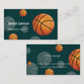 Carte De Visite Entraîneur de basket-ball (Devant / Derrière)