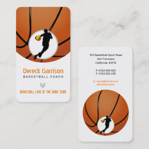 Carte De Visite Entraîneur de basket-ball   Joueur professionnel