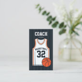 Carte De Visite Entraîneur de basket-ball moderne (Debout devant)