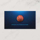 Carte De Visite Entraîneur de basket-ball | Sport (Dos)