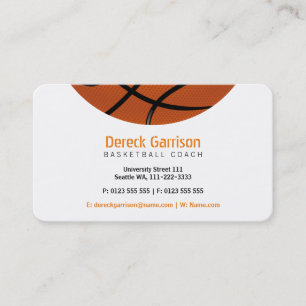 Carte De Visite Entraîneur de basket-ball   Sport