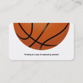 Carte De Visite Entraîneur de basket-ball | Sport (Dos)