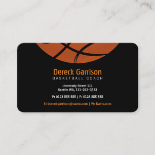 Carte De Visite Entraîneur de basket-ball  Sport