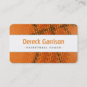 Carte De Visite Entraîneur de basket-ball | Sport moderne (Devant)