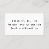 Carte De Visite Entraîneur de Basket Votre Nom Sport Thème Moderne (Dos)