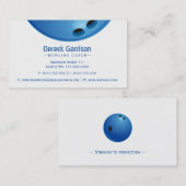 Carte De Visite Entraîneur de Bowling | Joueur parfait (Devant / Derrière)