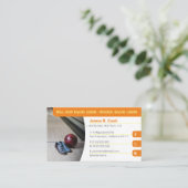 Carte De Visite Entraîneur de Bowling | Photo Sport Orange (Debout devant)