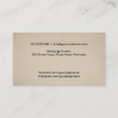 Carte De Visite Entraîneur de boxe Gants et dessin de sac (Dos)