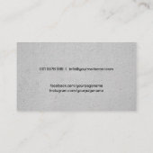 Carte De Visite Entraîneur de boxe gants noirs et rouges (Dos)