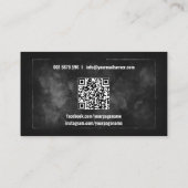 Carte De Visite Entraîneur de boxe Gants rouges Dessin (Dos)