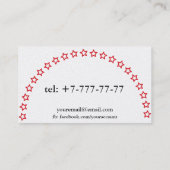 Carte De Visite Entraîneur de chant et Vocal Professeur de musique (Dos)