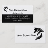 Carte De Visite Entraîneur De Chevaux, Étables D'Embarquement, Cou (Devant / Derrière)