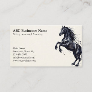Carte De Visite Entraîneur de chevaux professionnel