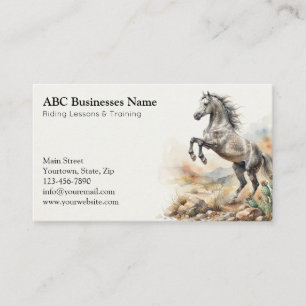 Carte De Visite Entraîneur de chevaux professionnel