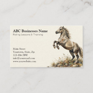 Carte De Visite Entraîneur de chevaux professionnel