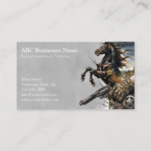 Carte De Visite Entraîneur de chevaux professionnel