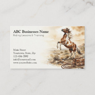 Carte De Visite Entraîneur de chevaux professionnel