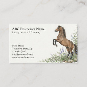 Carte De Visite Entraîneur de chevaux professionnel
