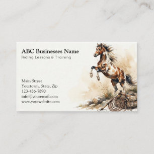 Carte De Visite Entraîneur de chevaux professionnel