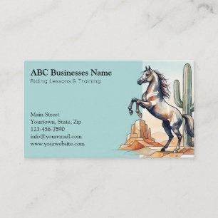 Carte De Visite Entraîneur de chevaux professionnel