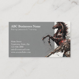Carte De Visite Entraîneur de chevaux professionnel