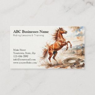 Carte De Visite Entraîneur de chevaux professionnel