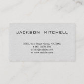 Carte De Visite - Entraîneur de chien - entraîneur K9 classique (Dos)