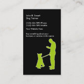 Carte De Visite Entraîneur de chien professionnel (Dos)