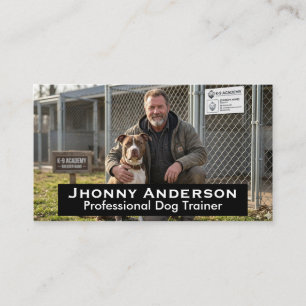 Carte De Visite Entraîneur de Chien Professionnel Minimaliste Mode