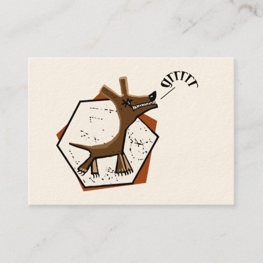 Carte De Visite Entraîneur de chiens (Devant)