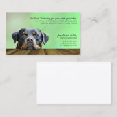 Carte De Visite Entraîneur de chiens (Devant / Derrière)