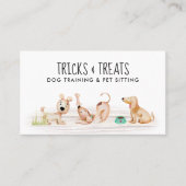 Carte De Visite Entraîneur de chiens Aquarelle de chien (Devant)