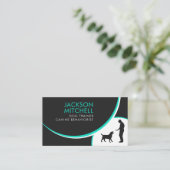 Carte De Visite Entraîneur de chiens - Comportement canin  (Debout devant)