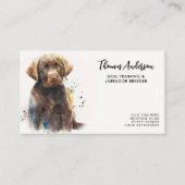 Carte De Visite Entraîneur de chiens de compagnie Labrador Retriev (Devant)