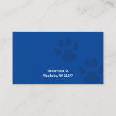 Carte De Visite Entraîneur de chiens | École de formation des chie (Dos)