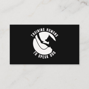 Carte De Visite Entraîneur de chiens Femmes Hommes Entraînement d'